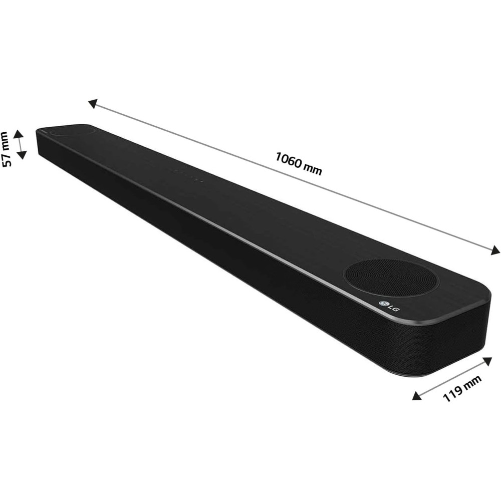 TV soundbar LG SP8YA 440 W 3.1.2 Meridian channel s bezdrátovým subwooferem, Bluetooth, DTS:X, Dolby Atmos, Dolby Digital, vysok