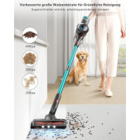 HOMPANY 500W/40000Pa Cordless Vacuum Cleaner, bezdrátový vysavač s dotykovým displejem, až 55 minut vysávání, vertikální vysavač