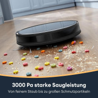 Robotický vysavač Ultenic D6s s mopem, SonicTrue Vibration Mopping, 3000Pa silné sání, Super Slim, APP Control, kompatibilní s A