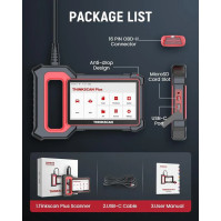 Diagnostické zařízení OBD2 s Bluetooth, diagnostické zařízení Thinkcar 2024 Plus S4, 5 systémových diagnostik (ABS+SRS+ECM+TCM+B