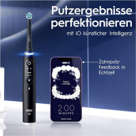 Elektrický zubní kartáček Oral-B iO Series 6, 2 kartáčkové nástavce, 5 režimů čištění zubů, stojánek a cestovní pouzdro, Designe