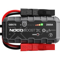 NOCO Boost X GBX75 2500A 12V UltraSafe přenosný lithiový startér, posilovač autobaterie, USB-C powerbanka, nabíječka a propojova