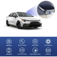 FITCAMX Dash Cam Vhodná pro Toyota Corolla L LE SE XLE XSE SE Nightshade Sedan 4D Hybrid 2019-2022 12. generace (E210), Corolla