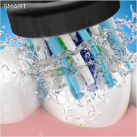 Nabíjecí elektrický zubní kartáček Oral-B Smart 4 - 4000N Black Connected s Bluetooth, 2 náhradní hlavice. 1 zubní kartáček