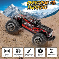 VATOS auto na dálkové ovládání, střídavé RC auto 52 km/h 1:16 monster truck 2,4 GHz terénní vozidlo crawler střídavé nárazuvzdor