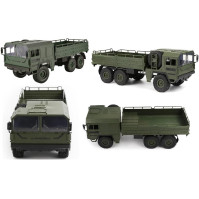 OnundOn RC Truck dálkově ovládaný 1:16 dálkově ovládaný model auta Vojenská hračka RC Army Truck 2,4G 6WD Q64 Simulace Transport