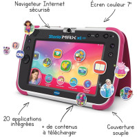 VTech - Tablet Storio Max XL 2nd Pink - 7palcový dětský tablet 1% výuková funkce - francouzská verze