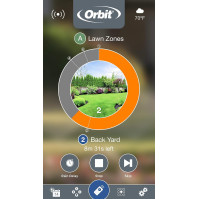 Orbit 57950 - B-hyve Smart Indoor/Outdoor 12-Station WiFi Sprinkler System Controller, kompatibilní s Alexou