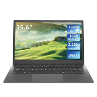 Morostron Laptop 15,6 Zoll Windows 11 Notebook, 4GB DDR3 192GB SSD, Celeron N3450, Full HD IPS displej 1920x1080, dvoupásmová Wi