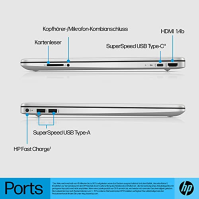 Notebook HP 15,6" displej FHD, Intel Pentium Silver N6000, 8 GB DDR4 RAM, 256 GB SSD, grafika Intel UHD, klávesnice QWERTY, Wind