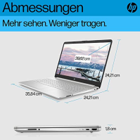 Notebook HP 15,6" displej FHD, Intel Pentium Silver N6000, 8 GB DDR4 RAM, 256 GB SSD, grafika Intel UHD, klávesnice QWERTY, Wind