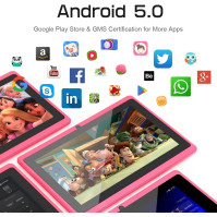 Haehne 7palcový tablet PC, Android 5.0 Quad Core A33, 1GB RAM 8GB ROM, dvě kamery, kapacitní dotykový displej, Bluetooth, WiFi,