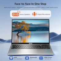 FUNYET Laptop, Windows 11 Pro N95, 16GB RAM 512GB SSD Laptop 16''IPS FHD, podsvícení klávesnice Laptop Odemykání otiskem prstu,