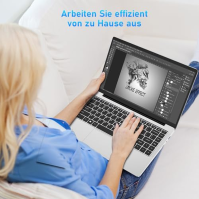 Auusda 14,1palcový notebook 8GB RAM, 512GB SSD, 3TB úložiště, Intel Celeron J4105 až 2,5 GHz, Windows 11 Pro, 5G WiFi, IPS 2K FH