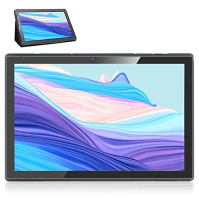 CWOWDEFU Tablet 10" Android Tablet s pouzdrem, 10,1" IPS HD displej, dotykový tablet 3GB RAM 32GB, WiFi tablet pro děti, černý