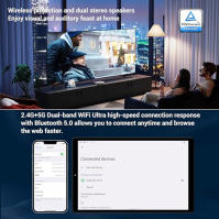 FASTWD Android 13 tablet s dotykovým displejem, 10", 5G, WLAN, 19 GB RAM, 128 GB ROM, 8000 mAh, 13 MP + 8 MP, FHD1920 x 1200 Inc