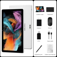 FASTWD 10palcový tablet 2024 Nejnovější Android 13 Tablet s 19GB RAM + 128GB ROM, 5G WiFi, 8000 mAh baterie, Bluetooth, OTG, tab