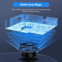 Robotický vysavač Tikom L9000 s funkcí mopování, LiDAR navigace, 4000Pa robotický vysavač, max. 150 minut, samonabíjecí, WLAN, 1