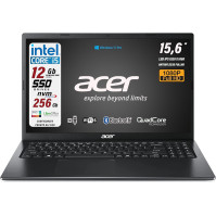 Acer, notebook, Intel 4 Core i5 11Thz až 4.2 Ghz, Ram 12GB, SSD 256GB, displej 15.6" Full HD, Win 11 Pro, Libre Office Package,