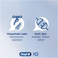 Elektrický zubní kartáček Oral-B iO Series 8/Elektrický zubní kartáček, 6 režimů čištění zubů, magnetická technologie, barevný d