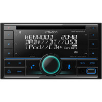 Autorádio Kenwood DPX-7200DAB 2-DIN CD s DAB+ a sadou Bluetooth Hands-Free (vestavěná Alexa, USB, AUX-In, výkonný tuner, ovládán