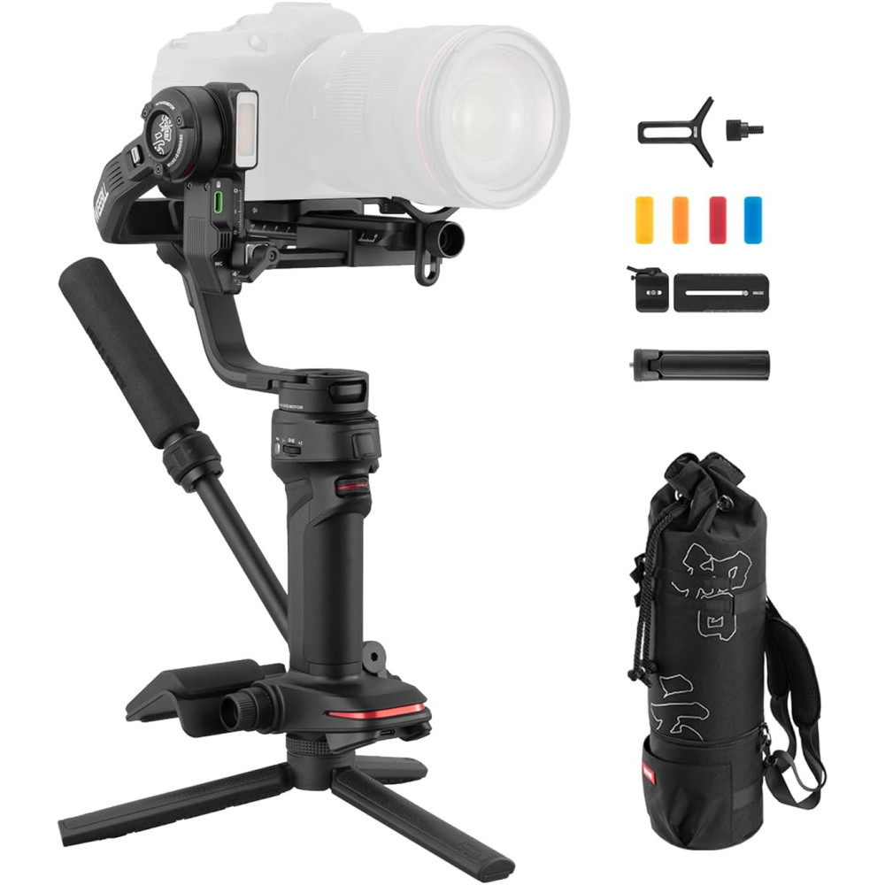 ZHIYUN Weebill 3 Combo [Official] Gimbal Stabilizer pro DSLR a bezzrcadlovky s režimem Sling Mode 2.0, opěrkou zápěstí, vestavěn